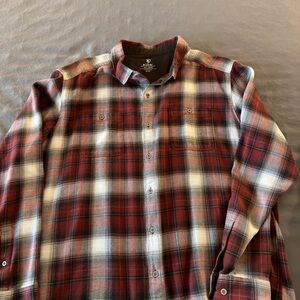 Kuhl Men's Casual Plaid Shirt - Red and Black